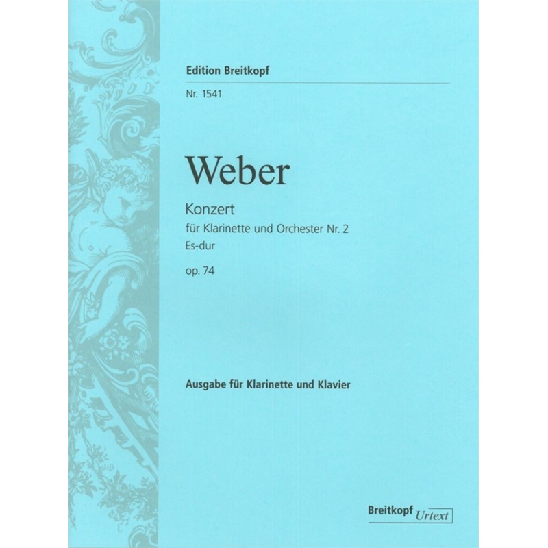 CONCERT 02 OP.74 CARL MARIA VON WEBER PER CLARINETTO SIb E PIANO