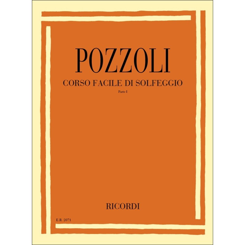 POZZOLI CORSO FACILE DI SOLFEGGIO VOL.1