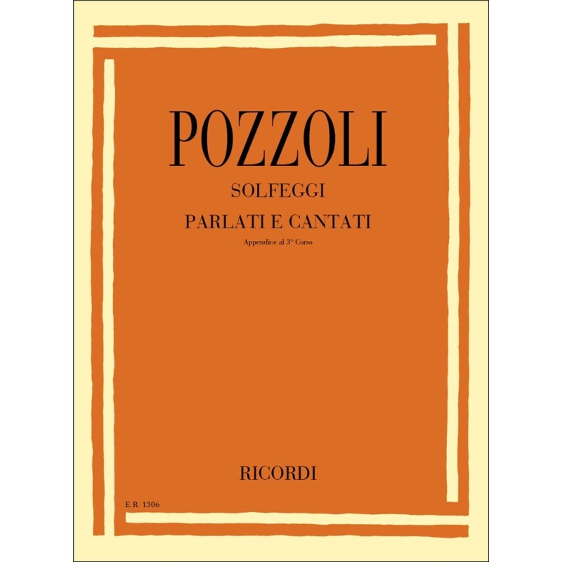 POZZOLI Solfeggio parlato e cantato Appendice vol.3