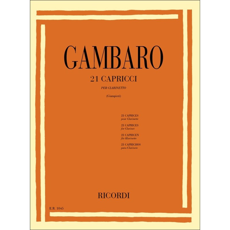 GAMBARO V. 21 Capricci