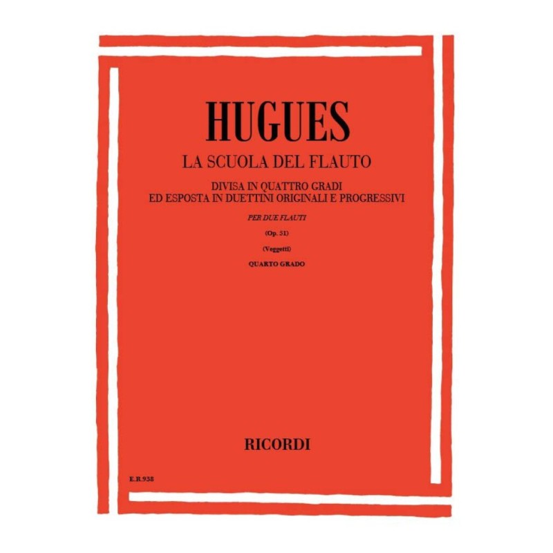 HUGUES L. La scuola del flauto Op.51 IV grado