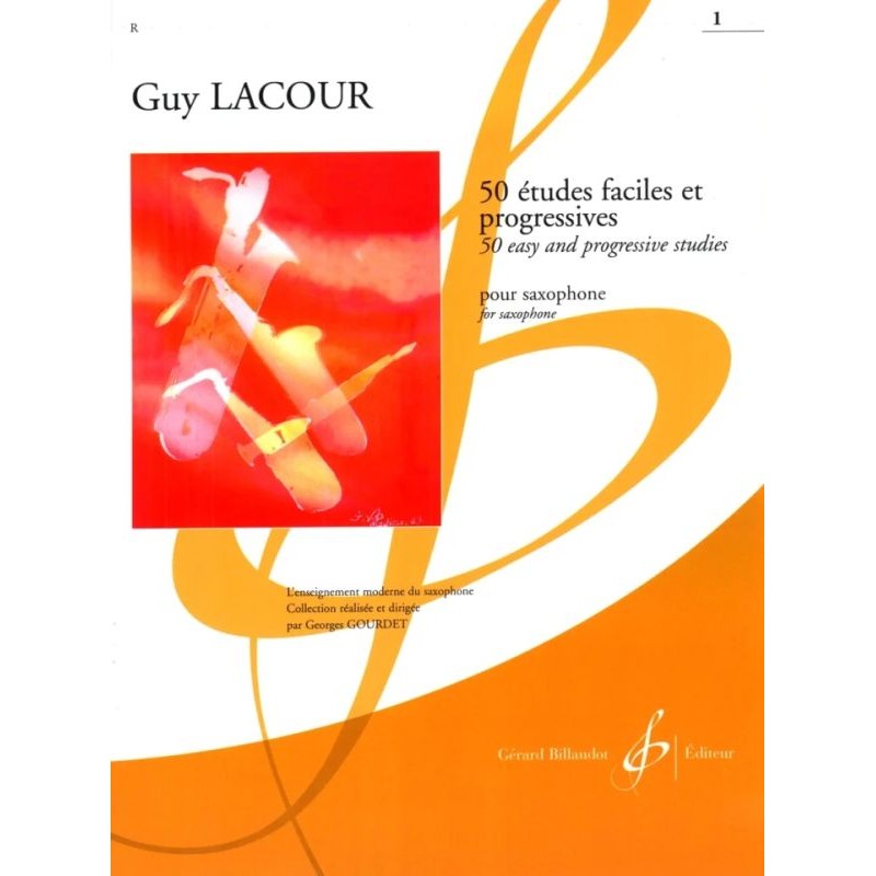 LACOUR 50 ETUDES FACILES & PROGRESSIVES - VOLUME 1