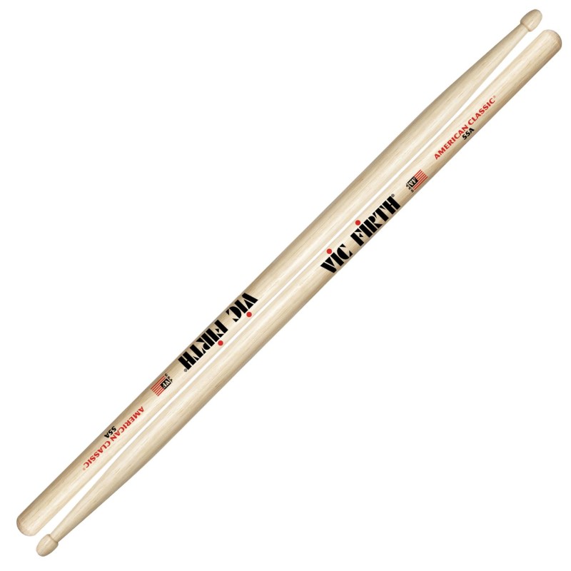 Bacchette Vic Firth American Classic 55A Hickory Punta Legno Goccia