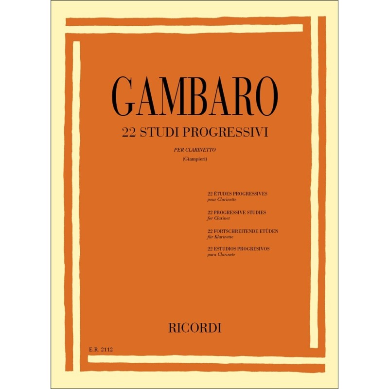 GAMBARO G.B. 22 studi progressivi