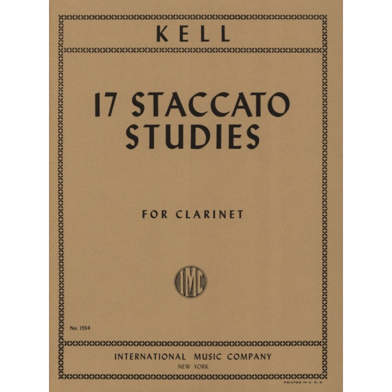 KELL R.17 Staccato studies for clarinet