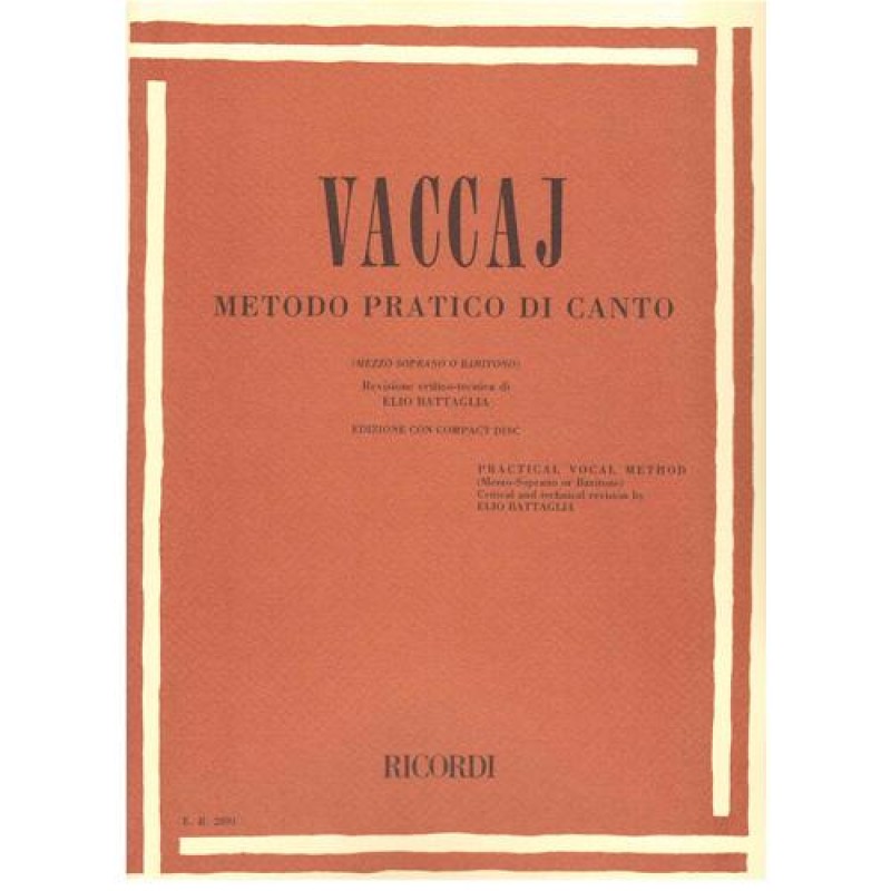 VACCAI Metodo per canto Sopr.- Ten.