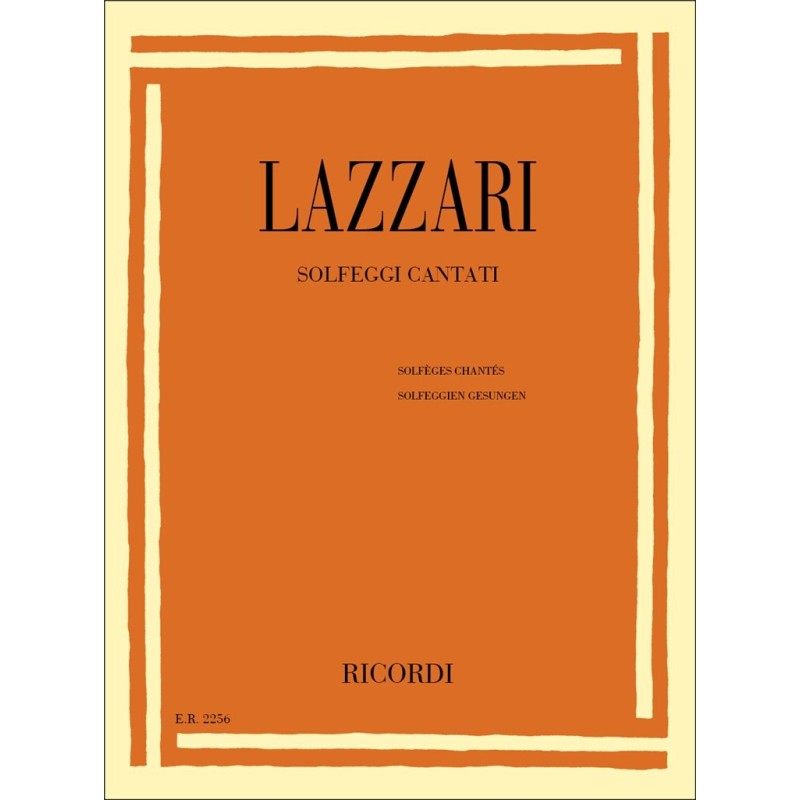 LAZZARI solfeggi cantatI