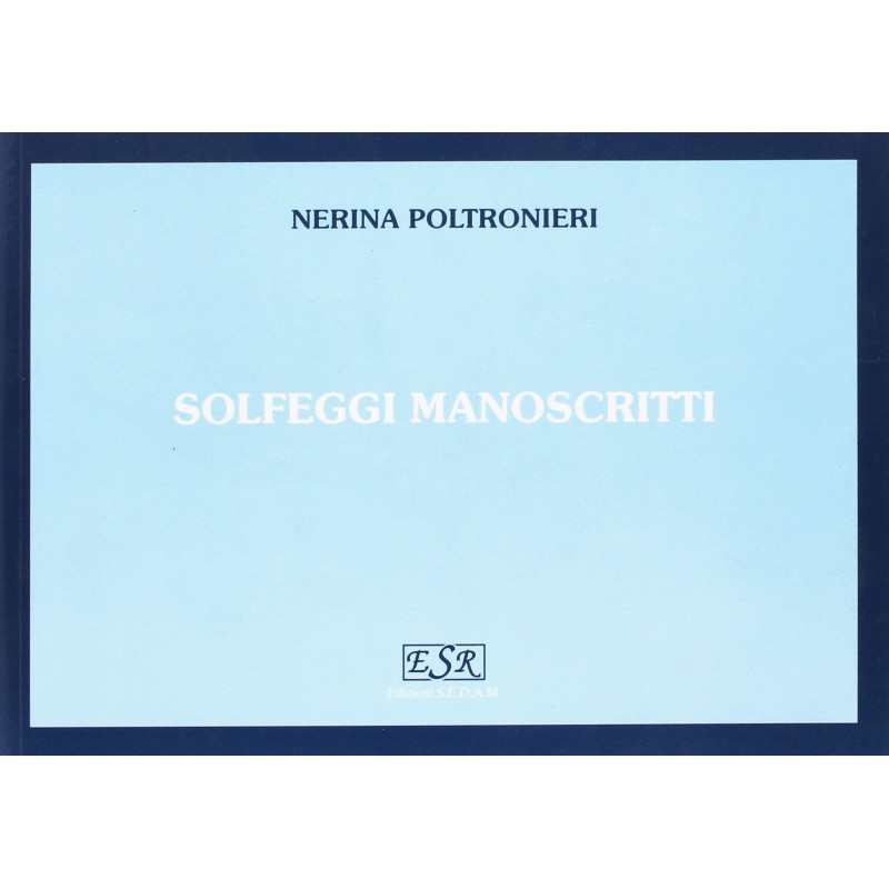 POLTRONIERI Solfeggi manoscritti