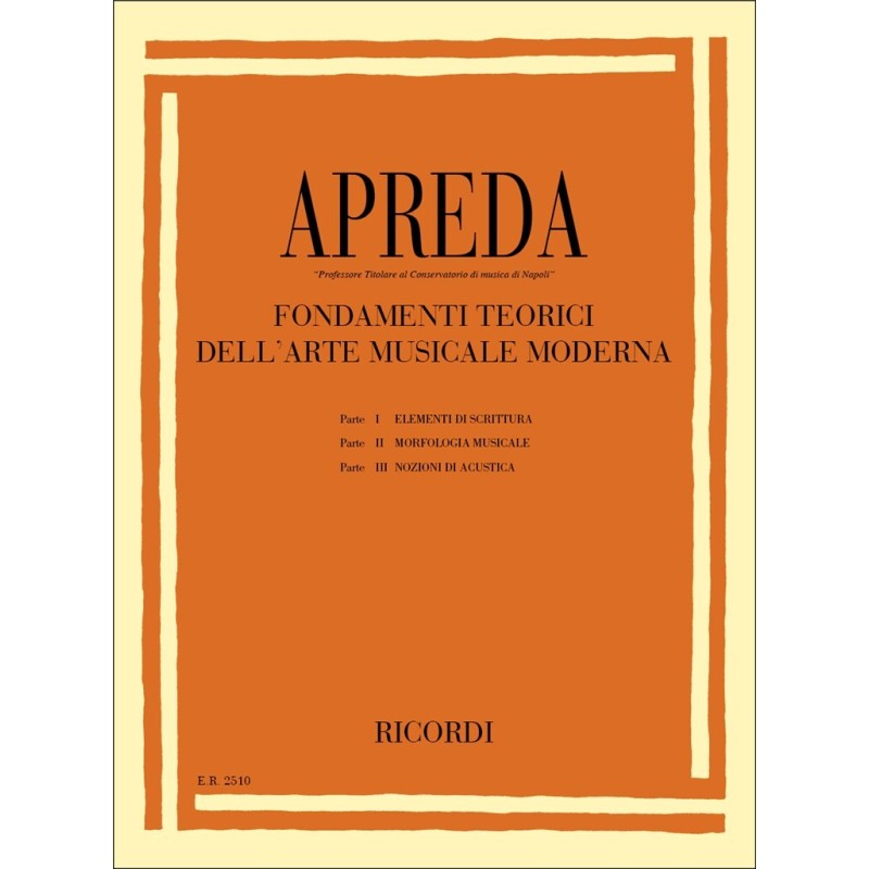 APREDA fondamenti teorici dell'arte musicale moderna