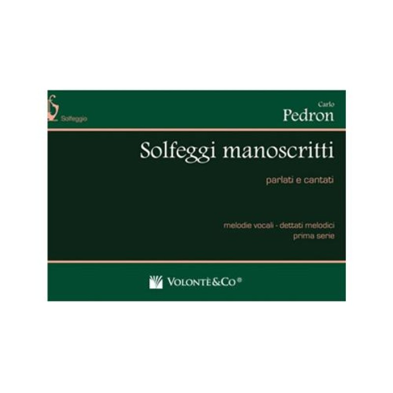 PEDRON C. SOLFEGGI MANOSCRITTI VOL.1