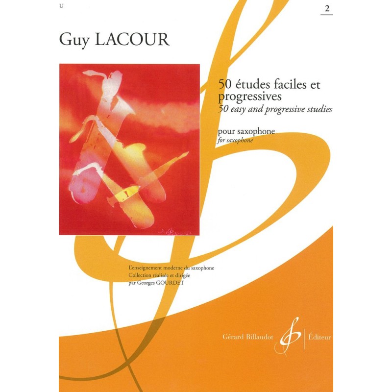 G. LACOUR 50 ETUDES FACILES & PROGRESSIVES - VOLUME 2