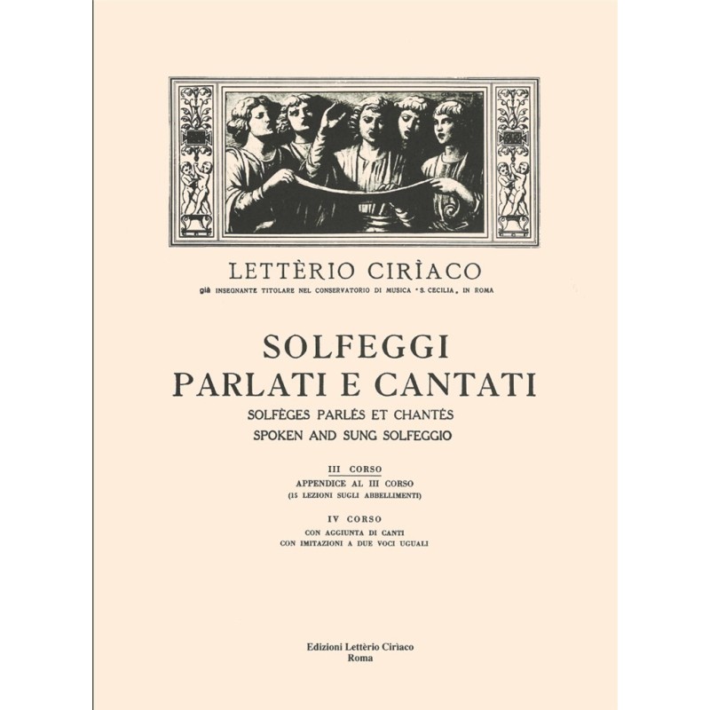 CIRIACO Solfeggi cantati e parlati 3 Corso