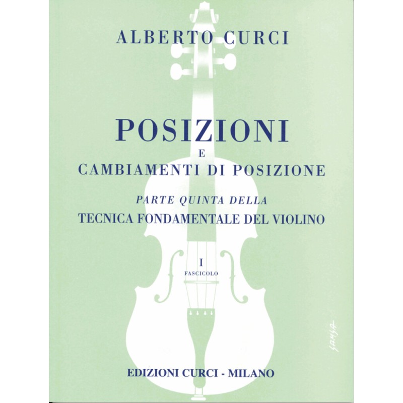 CURCI TECNICA FONDAMENTALE DEL VIOLINO VOL.5 parte prima