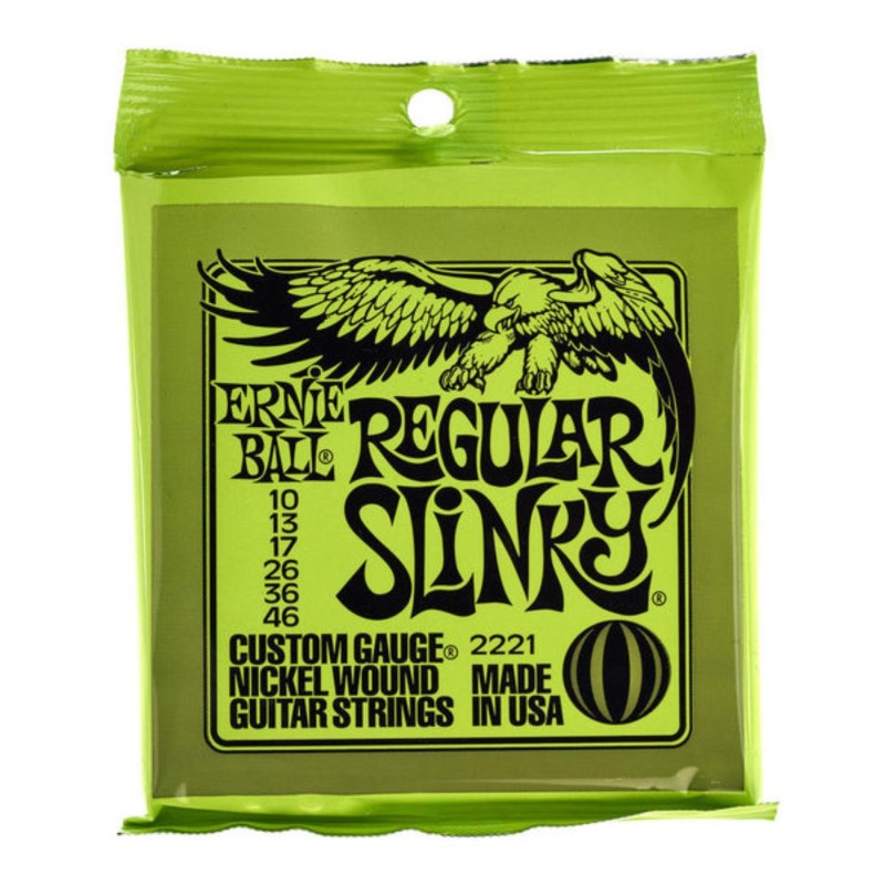 MUTA CORDE ERNIE BALL 2221 Regular Slinky Corde per Chitarra Elettrica .010/.046