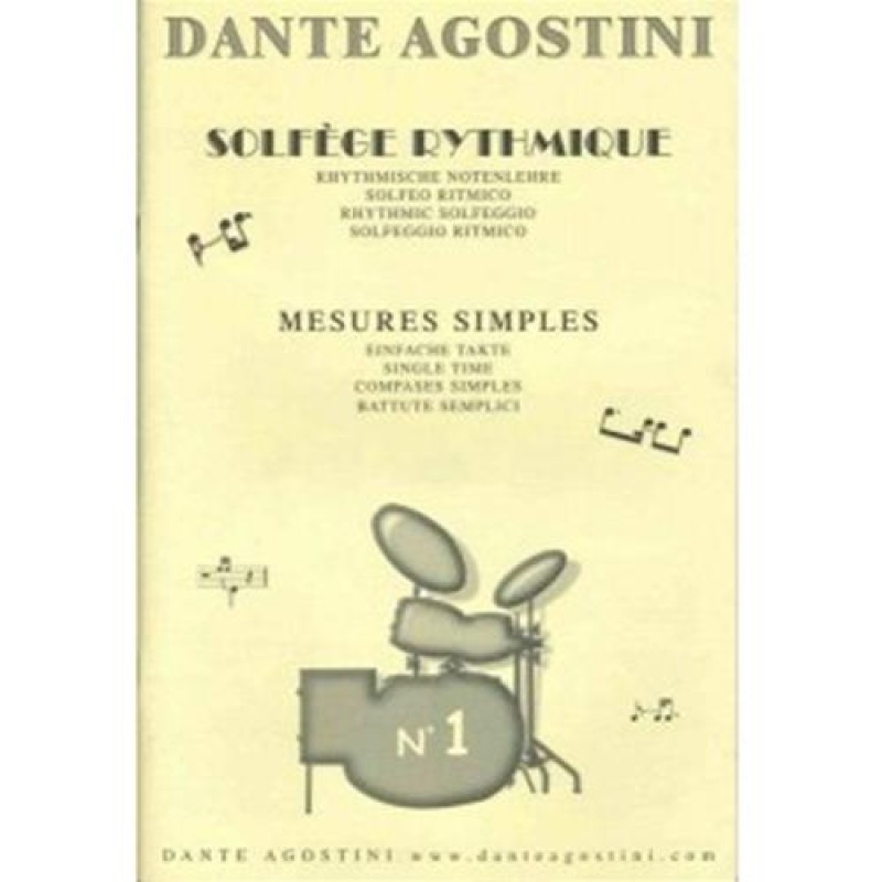 Dante Agostini Solfège rythmique - Volume 1