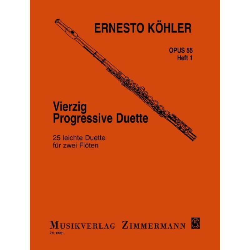  KOHLER E. Vierzig Progressive Duette Op. 55 heft 1