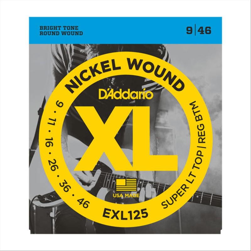 MUTA D'ADDARIO EXL125 per Chitarra Elettrica 9/46 Super Light Top/Reg Bot