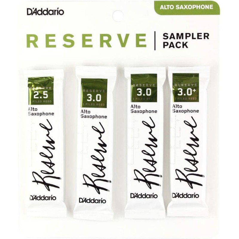 ANCE SAX ALTO D'ADDARIO J25 RESERVE CLASSIC SAMPLER PACKS, 2.5 / 3.0 / 3.5