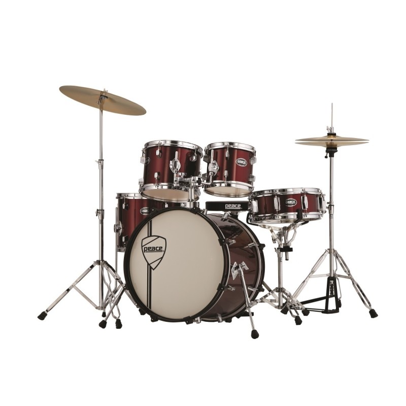 batteria peace vulcanian dp-105-18ch-c wine red, pelli Remo