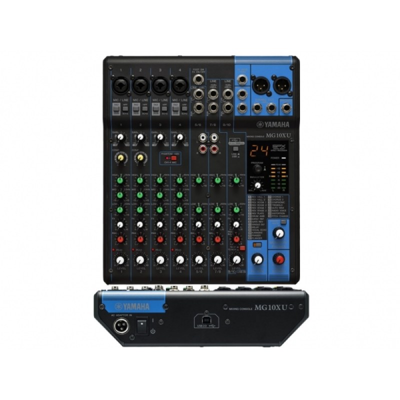 YAMAHA MG10XU MIXER 10 CANALI USB CON EFFETTI ALIMENTAZIONE PHANTOM