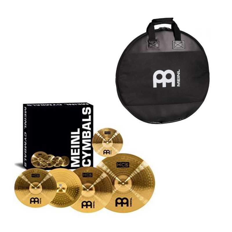 MEINL PACK SET PIATTI HCS141620+10 + BORSA MSTCB22