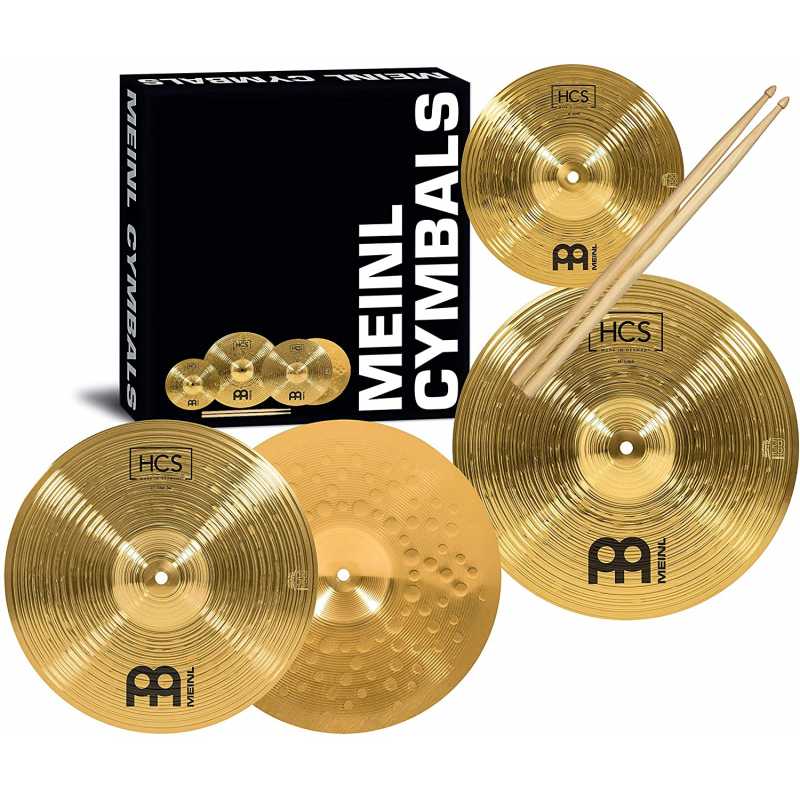 MEINL HCS1314+10S
Set di piatti HCS composto da: Hihat 13'' Crash 14'' Splash 10'' Bacchette Meinl