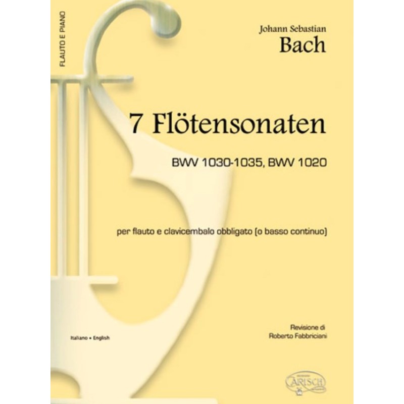 J.S. BACH 7 Flötensonaten Bwv 1030-1035,
Bwv 1020 per Flauto e Piano