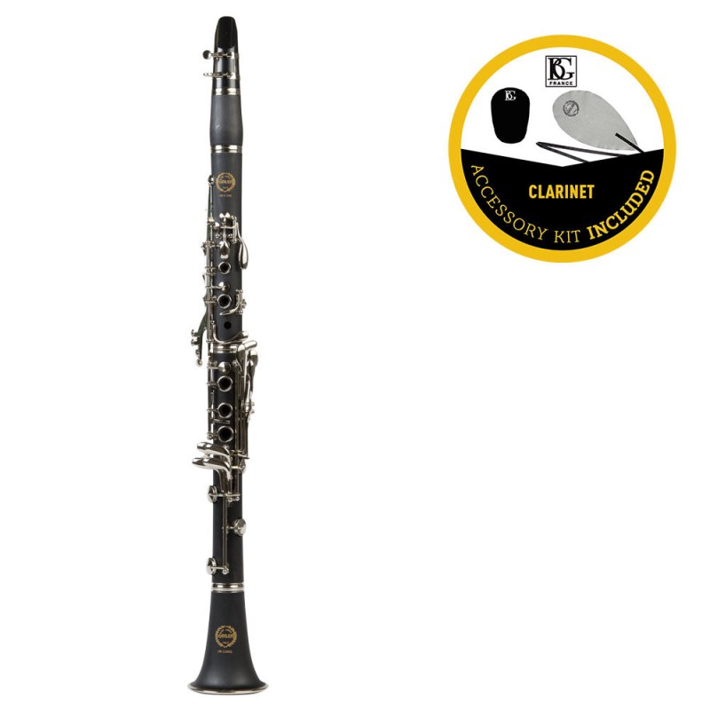 CLARINETTO SIB GRASSI GR CL200L BUNDLE 18 chiavi ABS + custodia + kit accessori BG