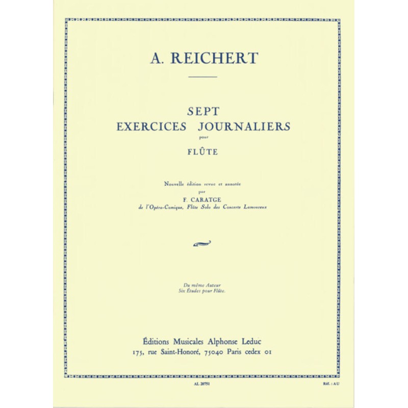 André Reichert 7 EXERCICES JOURNALIERS OP. 5