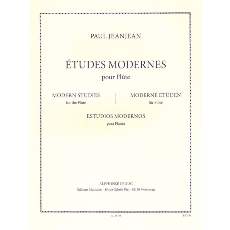 Paul Jeanjean ÉTUDES MODERNES