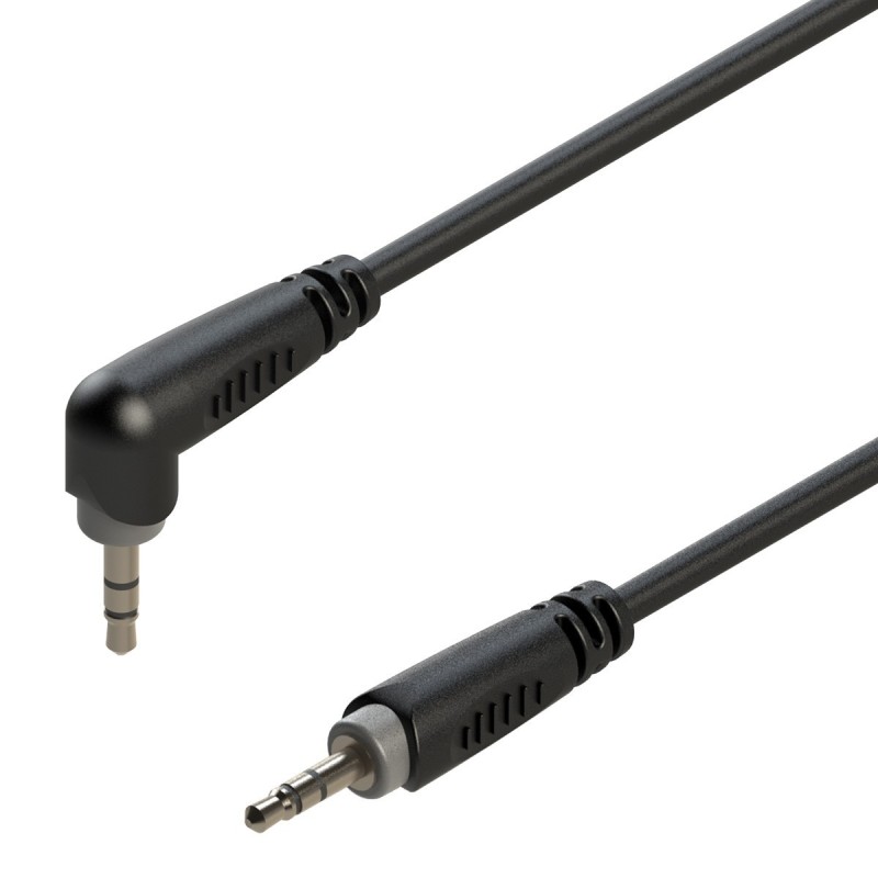 CAVO ADATTATORE SOUNDSATION 3.5MM JACK ANGOLATO MASCHIO STEREO - 3.5MM JACK MASCHIO STEREO GO-LINK GL-AJSMJSM3 metri 3